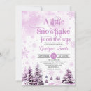 Recherche de a little snowflake baby shower invitations Rose