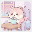 Recherche de chat kawaii autocollants De chat mignon