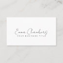 Recherche de typographie cartes visite Minimaliste