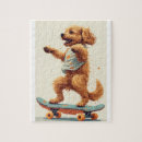 Zoek naar skateboarding puzzels Hond