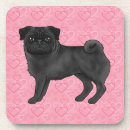 Recherche de chien carlin de dessous de verres Pug