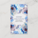 Recherche de plume bleue cartes visite Élégant