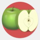 Recherche de pommes autocollants Rond