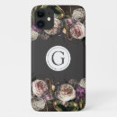 Recherche de rose sombre iphone coques Monogramme