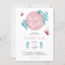 Recherche de butterfly invitations Jumeaux