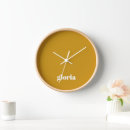 Recherche de jaune horloges Uni