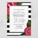 Recherche de floral noir et blanc invitations Rose
