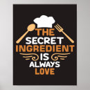 Zoek naar geheime liefde posters Keuken