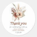 Recherche de baby shower neutre genre autocollants Boho floral