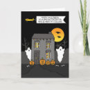Recherche de maison hantée vœux cartes Amusant
