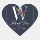 Recherche de monogramme w autocollants Fiançailles