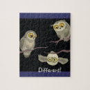 Recherche de dessin hibou puzzles Hiboux