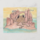 Zoek naar zandkasteel briefkaarten Zee