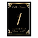 Recherche de black and gold cartes table Élégant