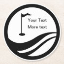 Recherche de golf dessous de verres Logo
