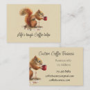 Recherche de écureuil cartes visite Café