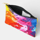 Recherche de peinture abstraite cosmétiques pochettes Bleu