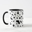 Recherche de chien dalmatien tasses Noir et blanc