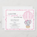 Recherche de bébé éléphant invitations Montgolfière