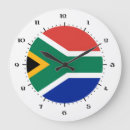 Recherche de afrique horloges Drapeau sud africain