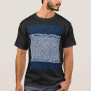 Recherche de bleu de denim tshirts Motif