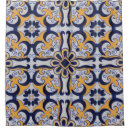 Recherche de tuile portugaise rideaux douche Azulejo