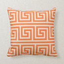 Recherche de clé grecque coussins Orange