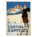 Recherche de skiing vœux cartes Vintage