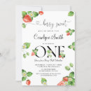 Recherche de strawberry anniversaire invitations De 1er
