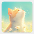 Recherche de chat orange autocollants Kawaii