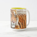 Recherche de visage de tigre tasses Nature