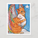 Recherche de chat noël cartes postales Aquarelle