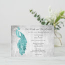 Recherche de turquoise de paon invitations Simple