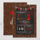 Recherche de western gender reveal invitations Cowboy ou cowgirl