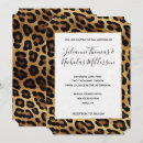 Recherche de léopard mariage invitations Animal