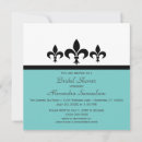 Recherche de fleur de lis bridal shower invitations Moderne
