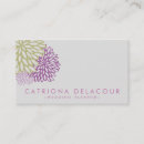 Recherche de fleur violette cartes visite Moderne