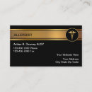 Recherche de allergie cartes visite Médical