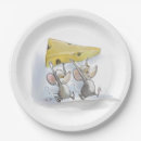 Recherche de fromage assiettes en papier Souris
