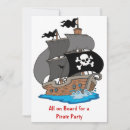 Recherche de pirates invitations Bateaux