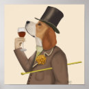 Recherche de beagles mignons art Chien avec vin