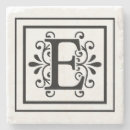 Recherche de lettre e dessous de verres Élégant