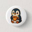 Zoek naar schattige buttons Pinguïn