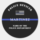 Recherche de application autocollants Ligne bleue mince