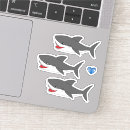 Recherche de requins autocollants Mer