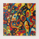 Recherche de motif psychédélique puzzles Coloré