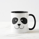 Recherche de visage de panda tasses Mignon