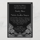 Recherche de vintage de style mariage invitations Gatsby