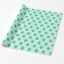 Recherche de plume paon papier cadeau Aqua