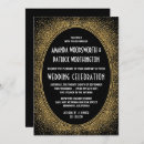 Recherche de grandes gatsby mariage invitations Noir et or
